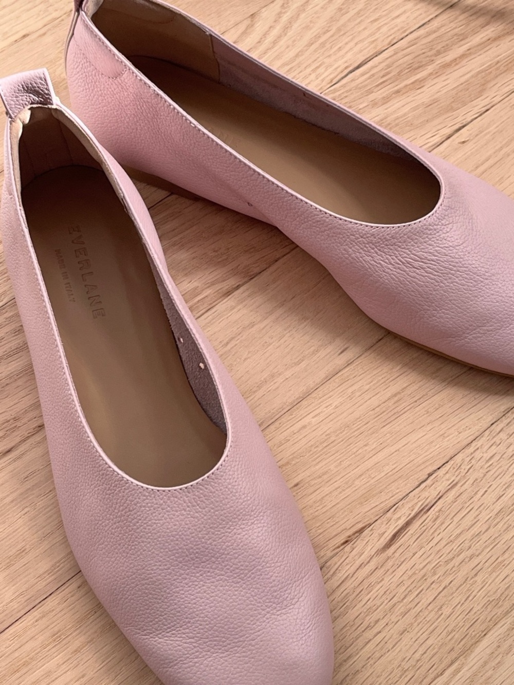 Everlane The Day Glove Leather Slip On Ballet Flats Pink Size 7